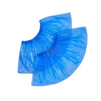 Изображение  Бахилы полиэтиленовые Polix Pro&Med 3 г 40х14 см (100 шт/пачка) голубые