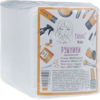 Изображение  Полотенца в пачке Panni Mlada 40х70 см (100 шт/пачка) из спанлейса 40 г/м2 гладкие 