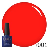 Изображение  Gel polish for nails NUB 8 ml No. 001, Volume (ml, g): 8, Color No.: 1