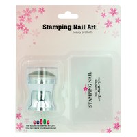 Изображение  Набор для стемпинга Stamping Nail Art штамп + пластина, Серебро