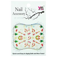 Изображение  New Year stickers for nail design Nail Accessory 3D Design No. 01