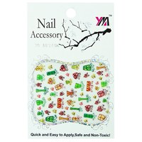 Зображення  Наклейки новорічні для дизайну нігтів Nail Accessory 3D Design № 06