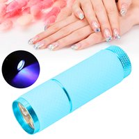 Изображение  UV flashlight for fixing gel polish and rhinestones 9 LED, light blue