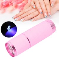 Изображение  UV flashlight for fixing gel polish and rhinestones 9 LED, pink