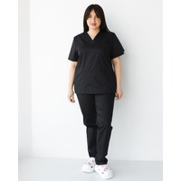Зображення  Медичний костюм жіночий Топаз чорний +SIZE р. 60, "БІЛИЙ ХАЛАТ" 492-321-705, Розмір: 60, Колір: чорний