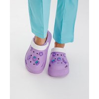 Изображение  Medical women's crocs on the platform Eva lilac-white s. 37, "WHITE COAT" 493-516-929, Size: 37, Color: сиренево-белый