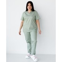 Изображение  Medical women's suit Topaz pistachio +SIZE s. 60, "WHITE COAT" 492-396-705, Size: 60, Color: pistachio