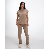 Изображение  Medical women's suit Sydney mocha s. 42, "WHITE COAT" 497-421-677, Size: 42, Color: mocha