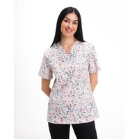 Изображение  Medical women's shirt Topaz print Health beige s. 50, "WHITE COAT" 502-454-944, Size: 50, Color: health beige