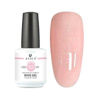 Изображение  Камуфлирующая база с шимером Atica Base Gel Pastel Rose Shimmer, 15 мл, Объем (мл, г): 15, Цвет №: Pastel Rose