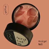 Изображение  Nail modelling gel YES Acrylgel No.10, 15 ml , Volume (ml, g): 15, Color: 10, Color: french