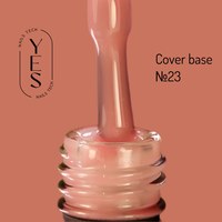 Изображение  Base for gel polish YES Cover Base No.23, 10 ml, Volume (ml, g): 10, Color No.: 23, Color: Coral