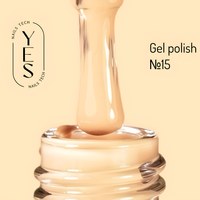 Зображення  Гель-лак для нігтів YES Gel polish №015, 6 мл, Об'єм (мл, г): 6, Цвет №: 015