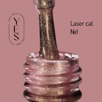 Изображение  YES Gel polish Laser Cat No.01, 6 ml, Volume (ml, g): 6, Color No.: 1