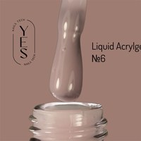 Изображение  Жидкий акрил-гель YES Liquid Acrylgel №06, 15 мл, Объем (мл, г): 15, Вариант: 06, Цвет: Пудра