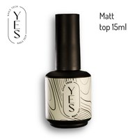 Изображение  Топ без липкого слоя матовый YES Clear Top Matt, 15 мл