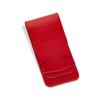 Изображение  Compact case-pocket Travel Set made of leather for 3 manicure tools, AMI 5640