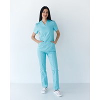 Изображение  Women's medical suit Topaz menthol s. 42, "WHITE COAT" 137-441-705, Size: 42, Color: menthol