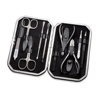 Изображение  Manicure set №5 Premium frame, brown, AMI 1041