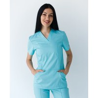 Изображение  Women's medical shirt Topaz menthol s. 46, "WHITE COAT" 433-441-705, Size: 46, Color: menthol