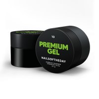 Изображение  Nails of the Day Premium gel 10 – rich light green construction gel, 15 ml, Volume (ml, g): 15, Color: 10