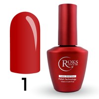 Изображение  Топ для гель-лака Roks Top Color №01 красный, 12 мл, Объем (мл, г): 12, Цвет: 01