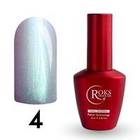 Изображение  Top for gel polish pearlescent Roks Top Pearl No.04 Green Pearl, 8 ml, Volume (ml, g): 8, Color No.: 4