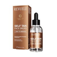 Изображение  Капли-автозагар для лица Revuele Self Tan Face Drops Средне-темный оттенок, 30 мл