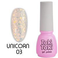 Зображення  Гель-лак Toki-Toki Unicorn UN03, 5 мл, Об'єм (мл, г): 5, Цвет №: 03