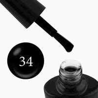Изображение  Гель-лак G. La Color №034 строгий черный, 10 мл, Объем (мл, г): 10, Цвет: 034