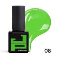 Зображення  Гель-лак Jerden Proff №008 Light green світло-зелений, 5 мл, Об'єм (мл, г): 5, Колір: 008