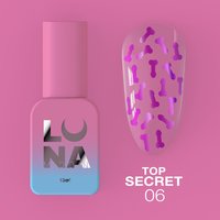 Изображение  Топ для гель-лака LUNAMoon Top Secret №06, 13 мл, Объем (мл, г): 13, Цвет: 06