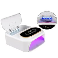 Изображение  Lamp for manicure LED/UV BQ-V16 + box for sterilization 148 W, white