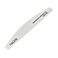 Изображение  Naomi semicircle nail file 100/180 grit, white