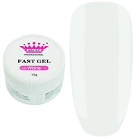 Изображение  Modeling gel for nails Master Professional Fast Gel 15 g, White