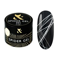 Изображение  Spider gel for nail design FOX Spider Gel 5 ml, № 001, Volume (ml, g): 5, Color No.: 1