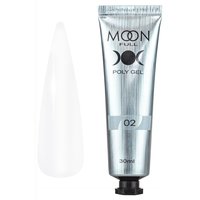Изображение  Полигель для наращивания ногтей Moon Full Poly Gel №02, 30 мл, Объем (мл, г): 30, Вариант: 02