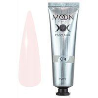 Изображение  Полигель для наращивания ногтей Moon Full Poly Gel №04, 30 мл, Объем (мл, г): 30, Вариант: 04