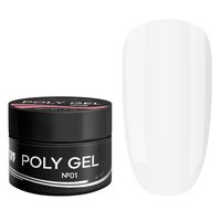 Изображение  Полигель для ногтей Luxton Poly Gel №01, 30 мл, Объем (мл, г): 30, Вариант: 01