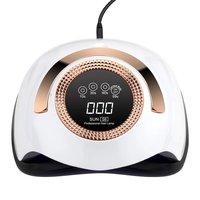 Изображение  UV/LED lamp SUN S6 for manicure and pedicure with LED display, 168 W. Gold