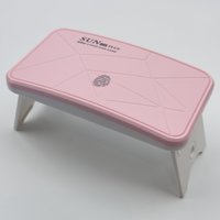 Изображение  Mini UV/LED lamp Sun 14 Plus for nail drying (gel polish, gel tips, top forms) on USB, foldable, 60 W. Pink