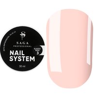 Изображение  Camouflage nail base Saga Professional Elastic Base No.03 peachy, 30 ml, Volume (ml, g): 30, Color: 3