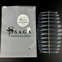 Изображение  Nail extention forms Saga Professional Almond, 24 pcs