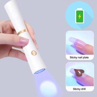 Изображение  Lamp-flashlight with battery for drying nails (gel tips, top forms, decor) - on USB, 3 W. - 175 White