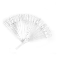 Изображение  Palette fan tips square transparent YRE 24 pcs 10 cm