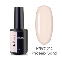 Изображение  Жидкий полигель Nails Molekula Euro Fiber Gel Phoenix Sand Песок Феникса, 12 мл, Объем (мл, г): 12, Цвет: FG1214