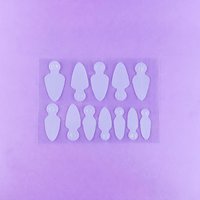 Изображение  Silicone molds for manicure DNKa Professional nail molds No.0002, 36 pcs
