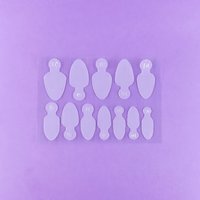 Изображение  Silicone molds for manicure DNKa Professional nail molds No.0003, 36 pcs