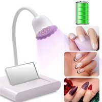 Изображение  Tabletop flexible lamp Led 18 for drying gel polish (top forms, gel tips, decor) on battery, 20 W.