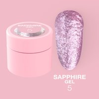 Изображение  Гель-паста с блестками для ногтей LUNAMoon Sapphire Gel №5, 5 мл, Объем (мл, г): 5, Вариант: 05